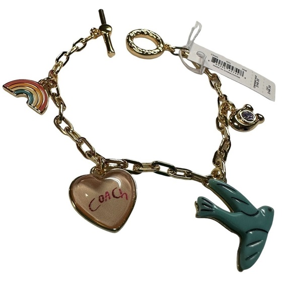 COACH Diary Embroidery Charm Bracelet, Rainbow, Pride - Picture 2 of 8